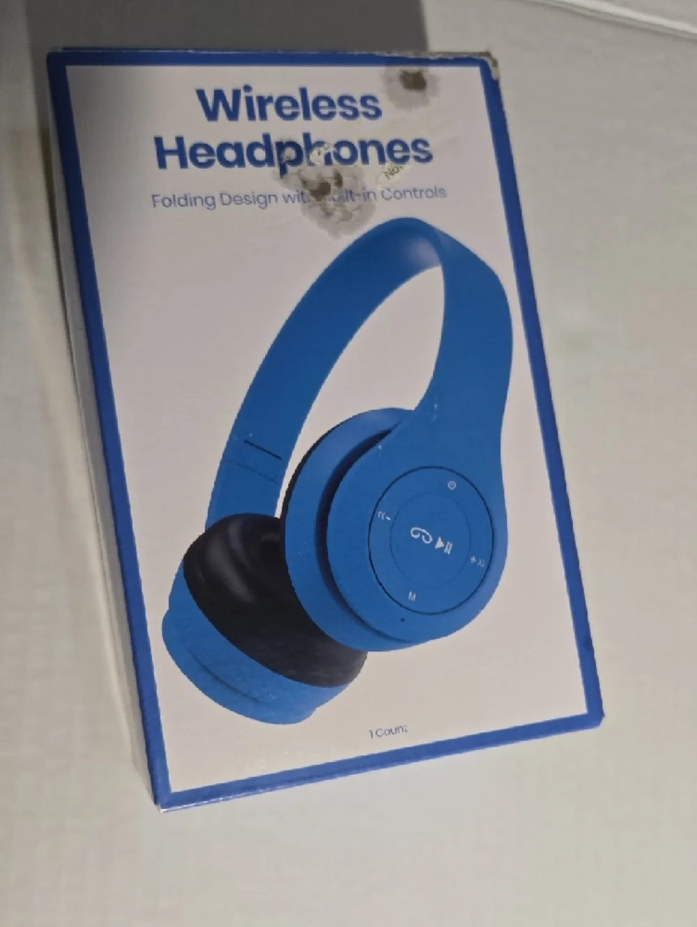 Wireless Folding Headphones With Built-in Controls School Work Kid